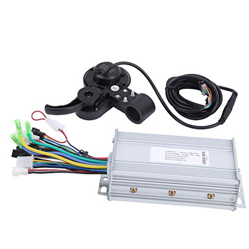 Qqmora Mano de Obra Exquisita 2 en 1 LH100 60V Controlador de Motor de Scooter eléctrico Controlador Duradero Cambio de Pulgar LCD para Deportes Escolares para Montar en senderos(500W)