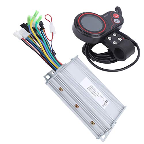 Qqmora Mano de Obra Exquisita 2 en 1 LH100 60V Controlador de Motor de Scooter eléctrico Controlador Duradero Cambio de Pulgar LCD para Deportes Escolares para Montar en senderos(500W)