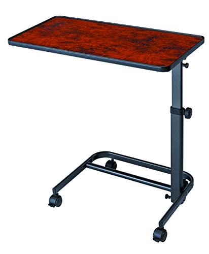 Queraltó Mesa auxiliar para cama, silla o sofá, color nogal, tablero 40 x 60 cm