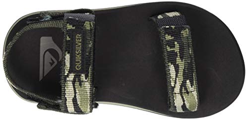 Quiksilver Monkey Caged, Sandalias de Talón Abierto Hombre, Verde (Green/Black/Green Xgkg), 44 EU