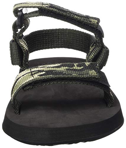 Quiksilver Monkey Caged, Sandalias de Talón Abierto Hombre, Verde (Green/Black/Green Xgkg), 44 EU