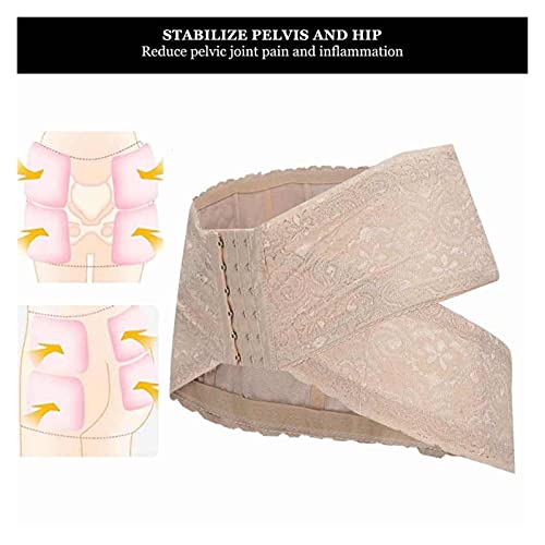 REAPP Maternity Hip Up Pelvis Correction Cinte posparto Cinturón Embarazo Mujer Pelvic Corrección Cinturón posparto (Color : Beige, Size : M)