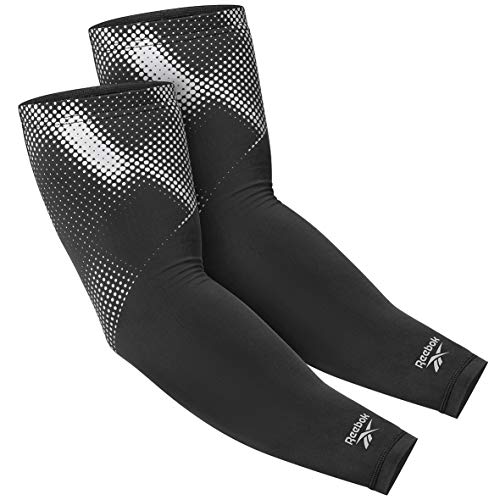Reebok Running Mangas de Compresion, Medio (Bíceps 30 - 40 cm)