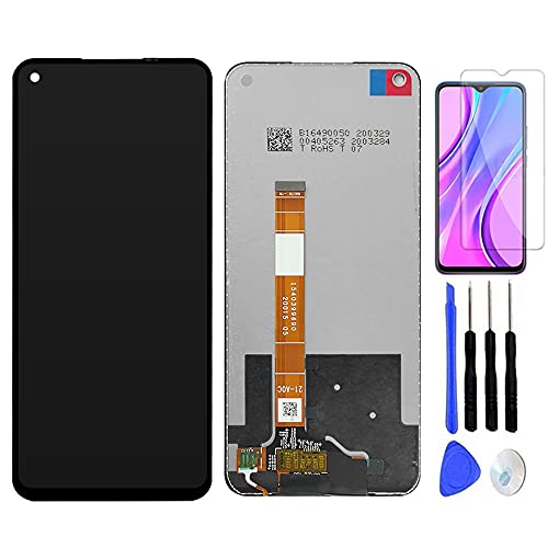 Reemplazo de Pantalla para OPPO A72 4G CPH2067 LCD Display Digitalizador de Pantalla táctil Asamblea +con un Conjunto de Herramientas + Película Templada (Negro sin Marco)