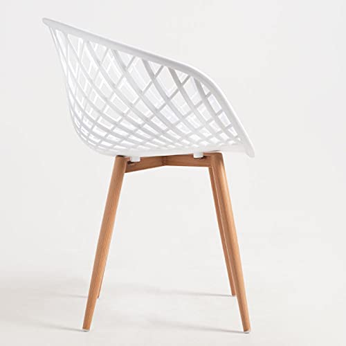 Regalos Miguel - Packs Sillas Comedor - Pack 4 Sillas Vera - Blanco - Envío Desde España, Entrega en 24/48 Horas