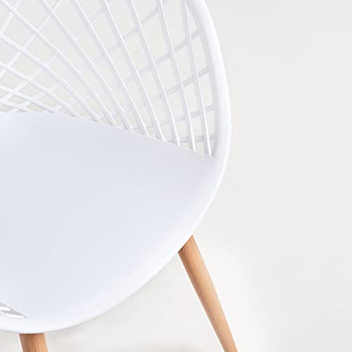 Regalos Miguel - Packs Sillas Comedor - Pack 4 Sillas Vera - Blanco - Envío Desde España, Entrega en 24/48 Horas