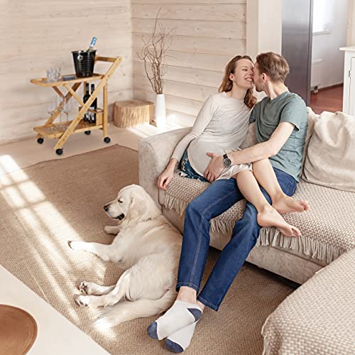 Relaxdays 10022164 Carrito Camarera Plegable con Ruedas, Madera, Marrón, 70 x 40.5 x 65 cm
