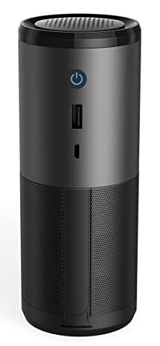 Respirae RES1004XS Purificador de Aire para Vehículos, Purificador con Luz Ultravioleta UV-C y filtro HEPA, eficacia certificada al 99,9% contra patógenos, purificador portable