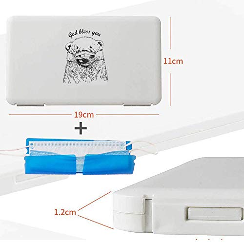RGG Pack Caja para Guardar mascarillas mas Protector, Estuche Porta mascarillas Funda mascarillas (No Contiene mascarilla). Caja de Plastico mas Porta