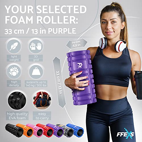 Rodillo de Espuma Foam Roller Pilates para Terapia de Masaje – Para Muscular Fitness Pilates Yoga - La Mejor Herramienta de Masaje para Todo Deportivo - Tejido Profundo Liberación Miofascial