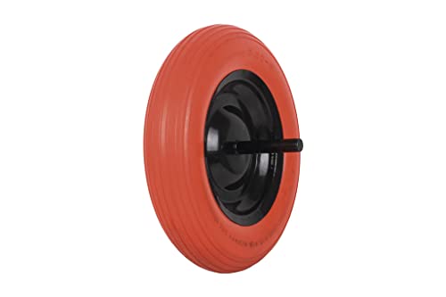 Rueda para Carretilla de Obra con varillas | Impinchable | Medida de la Varilla 20mm Ø370mm