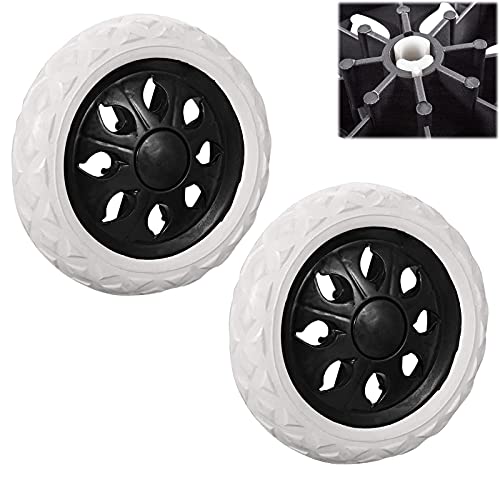 Ruedas De Espuma Núcleo De Plástico Carro Con Ruedas De Espuma Blanco Ruedas Repuesto Para Blanco Carrito Compra Ruedas Repuesto Para Carrito Compra Ruedas Compras Ligerassilenciosas Antideslizantes