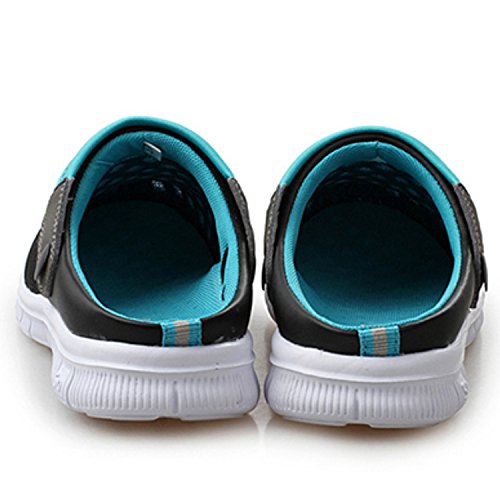 SAGUARO Unisex Respirable de la Red del Acoplamiento Zapatillas de Playa Ahueca hacia Fuera Las Sandalias,Azul 37