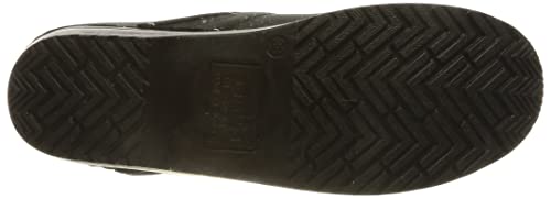 Sanita Professional Textured Oil | Zuecos Cerrados | Producto Artesanal Original para Mujer | Plantilla de Forma anatómica con Espuma Blanda | Negro | 36 EU