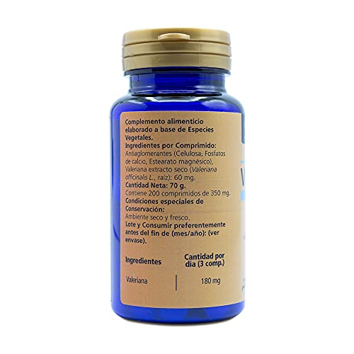 Sanon Valeriana, Complemento Alimenticio, 200 Comprimidos, 350 mg