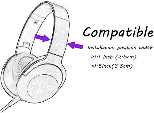 sciuU Kitty Ears para Auriculares, Orejas de Silicona de Gato Decoración Linda, Compatible con Headset HypreX Cloud/Cloud II/Cloud Flight etc, instalación con Correas de Fijación Ajustables