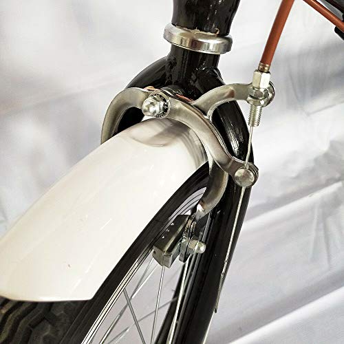 SENDERPICK 20 pulgadas de 3 ruedas para adultos, triciclo de una sola velocidad, bicicleta para adultos, bicicleta con pedal con cesta blanca para deportes al aire libre de compras