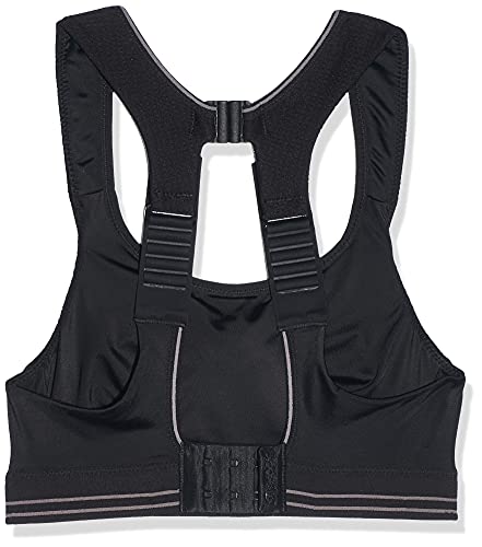 Shock Absorber Ultimate Run Bra, Sujetador Deportivo para Mujer, Negro (Black/Silver), 90B (75B EU)