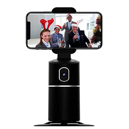 SIKVIO Soporte de Seguimiento Facial de 360 ° para transmisión en Vivo, Seguimiento automático, Soporte para Palo de Selfie, Soporte de teléfono para Facebook Live, videollamadas faciales