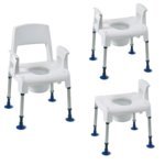 Silla de baño modular con inodoro