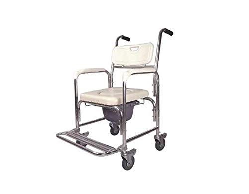 SILLA DUCHA WC CON REPOSAPIES ABATIBLES