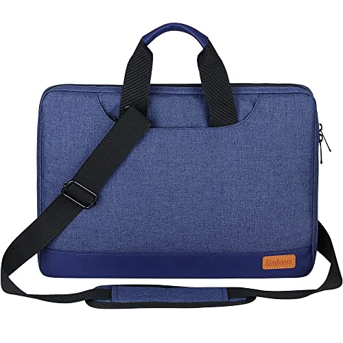 SIMBOOM Funda Portatil 15,6 Pulgadas Protectora Anti-rasguños Maleta Bolsa para Ordenadores Portatiles Compatible con Netbook Ultrabook Chromebook Notebook Macbook - Azul