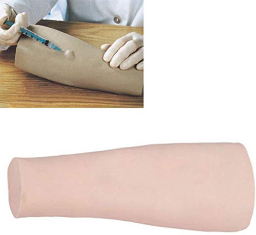 Simulador de inyección intradérmica, brazo de entrenamiento intravenoso modelo de almohadilla de entrenamiento intramuscular para estudiante de medicina, entrenador de inyección hipodérmica artificial