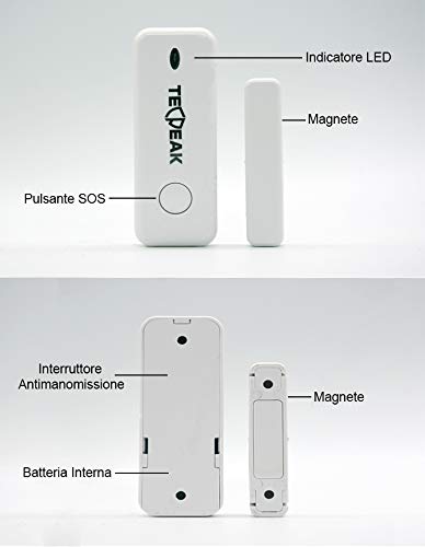 Sistema de alarma doméstica inalámbrica, TecPeak Kit de alarma WiFi/GSM con seguridad sirena proporciona un modo altamente eficaz para proteger tu hogar y oficina