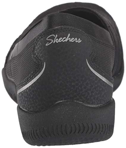 Skechers Be-Lux-Daylights, Merceditas Mujer, Negro (BBK Black Mesh/Durabuck/Trim), 37 EU