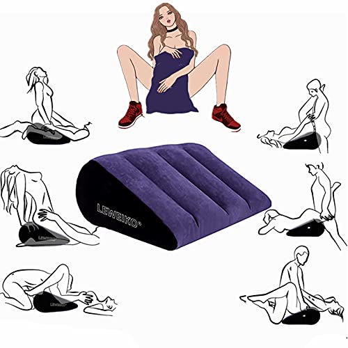 SmartRing COJÍN INFLEBLE EN Forma DE CUÑA, COJÍN Auxiliar DE Postura DE Yoga, REDUZCA LA PRESUNIA sobre LA Cintura Y LA Espalda, MÁS Relajada Y Libre
