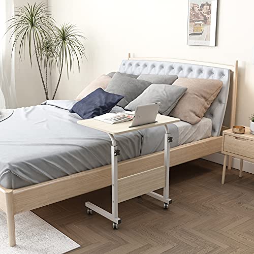 SogesHome Mesa de Ordenador Portatil 60 * 40cm con Ranura para Tableta,Escritorio de Altura Regulable,Mesa Auxiliar portátil para sofá Cama,05#3-60MP-SH
