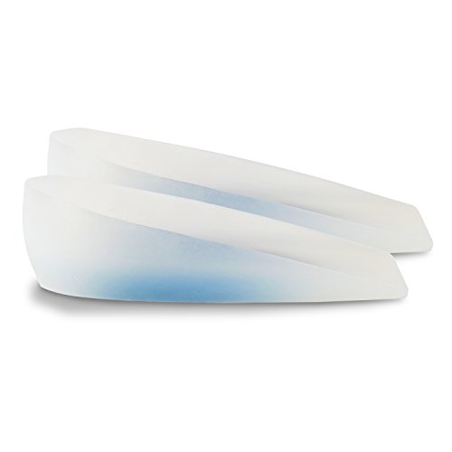 Soles Taloneras de Silicón (Par) con Suaves Cojines que Ayudan Aliviar el Dolor de Pie, Espuelas de Hueso, Fascitis Plantar, Hipoalergenico, Unisex, Transparente, L / 39-40-41, 2 Unidades