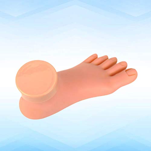 SOLUSTRE Práctica de Pie Falso Modelo 1 par Flexible de Silicona Suave Herramienta de Manicura Prótesis para El Entrenamiento de Arte de Uñas