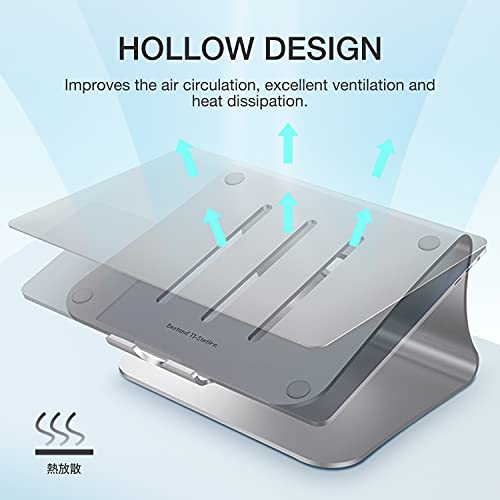 Soporte para Portátil , Soporte laptop diseñado para Apple MacBook/Ordenadores portátiles,Soporte Ordenadores Portátiles Aluminio,Plata (Patentado)