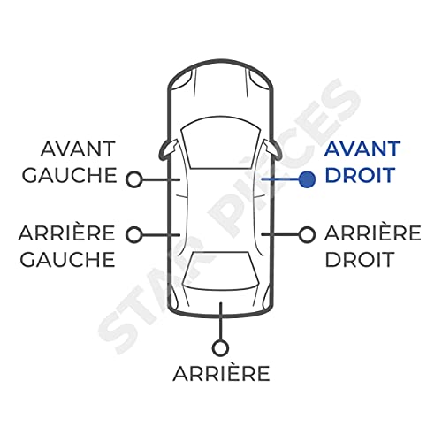 STARKIT PERFORMANCE Elevalunas eléctrico delantero derecho copiloto para BMW Serie 5 E39 de 1995 a 2004