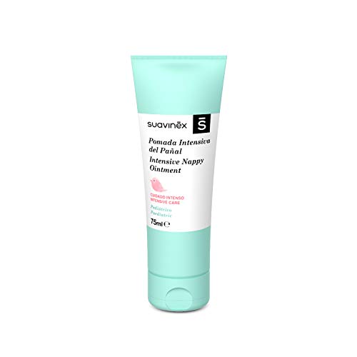 Suavinex – Pomada Intensiva de pañal para bebés, Cuidado Intenso para pieles muy Sensibles, Pomada del Pañal con Textura Pomada Untosa, 89% Ingredientes de Origen Natural, 75 ml