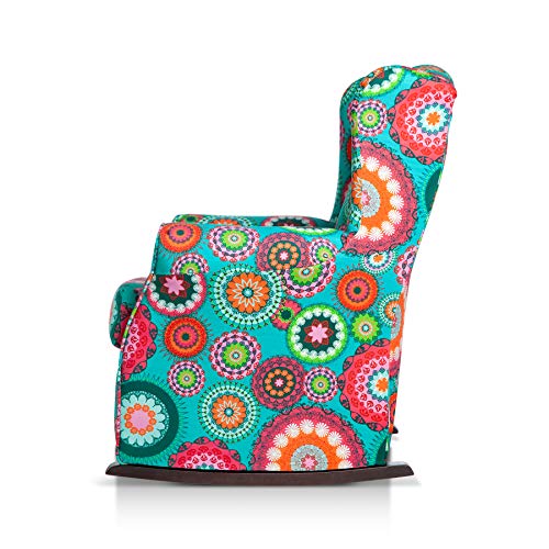 SUENOSZZZ- Sillón Butaca orejero (Sillon Lactancia) Sillon tapizado Mandalas. Sillones de hogar tapizado. Sillon balancin Mecedora