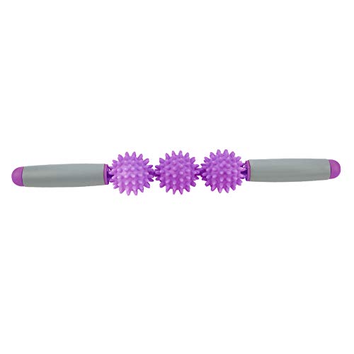 TAKE FANS Rodillo para yoga, barra de musculación, herramienta de celulitis, para brazos y piernas de hombros, color morado