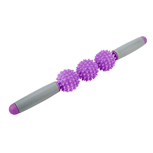 TAKE FANS Rodillo para yoga, barra de musculación, herramienta de celulitis, para brazos y piernas de hombros, color morado