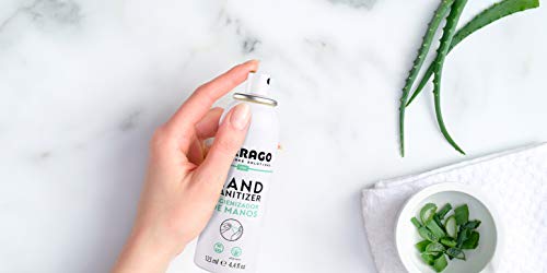 Tarrago | Gel Hidroalcohólico Desinfectante Antiséptico | Higienizante de Manos Spray 125 ml | Limpiador de Manos con Aloe Vera | Pack de 3 Unidades (375 ml) | No Gas