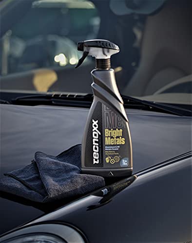 Tecnoxx – Bright Metals Limpia Llantas de aleación y Partes metálicas de Motos y quads 750 mL con pulverizador Envase XL