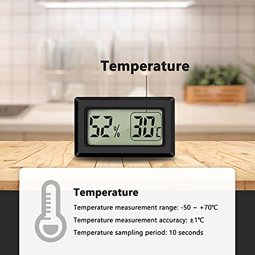 Thlevel Mini Termómetro Higrómetro Digital Interior de Temperatura y Humedad (3 PCS)