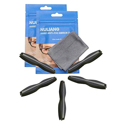 Toallitas Antivaho para Gafas, 2 Packs, Gamuzas Antivaho Gafas, Larga Duración, con Puentes Nasales