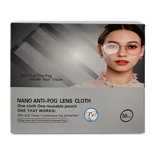 Toallitas antivaho para gafas reutilizable, mejor gamuza antivaho para gafas. Paños de microfibra para cristales limpia vaho mascarillas. No foggy.