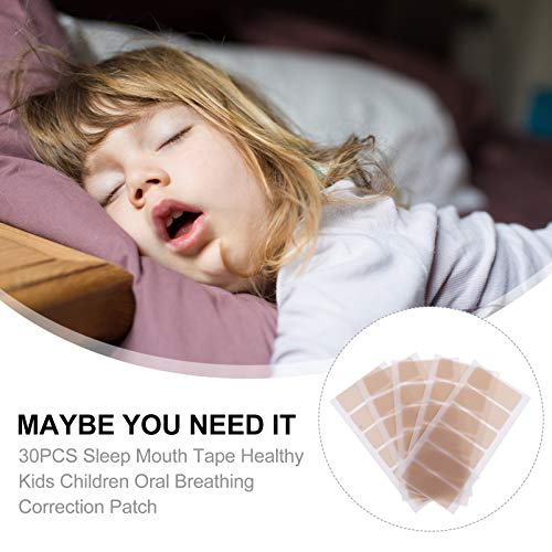 Toddmomy 30Pcs Niños Dormir Tiras de La Boca Cinta de Silicona para Respirar La Boca para Niños Niñas Herramientas de Corrección de Alivio de Ronquidos de Nariz