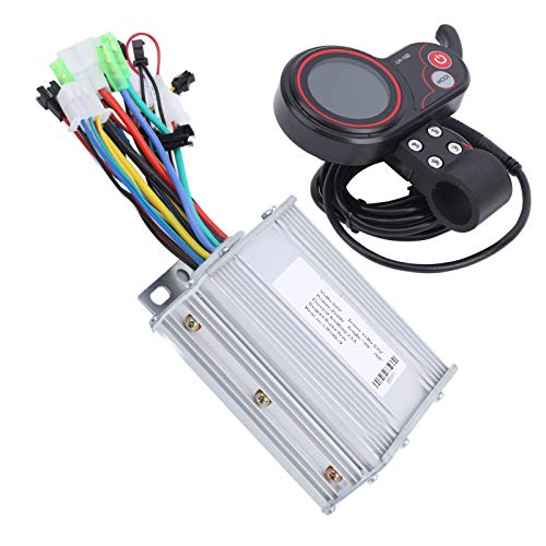 Tomanbery Mano de Obra Exquisita Controlador LCD Pulgar Palanca de Cambios Controlador de Motor de Scooter eléctrico Alta robustez Duradera para Montar en senderos para Deportes Escolares(450W)