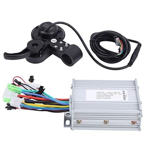 Tomanbery Mano de Obra Exquisita Controlador LCD Pulgar Palanca de Cambios Controlador de Motor de Scooter eléctrico Alta robustez Duradera para Montar en senderos para Deportes Escolares(450W)