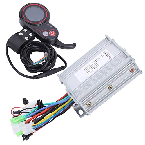 Tomanbery Mano de Obra Exquisita Controlador LCD Pulgar Palanca de Cambios Controlador de Motor de Scooter eléctrico Alta robustez Duradera para Montar en senderos para Deportes Escolares(450W)