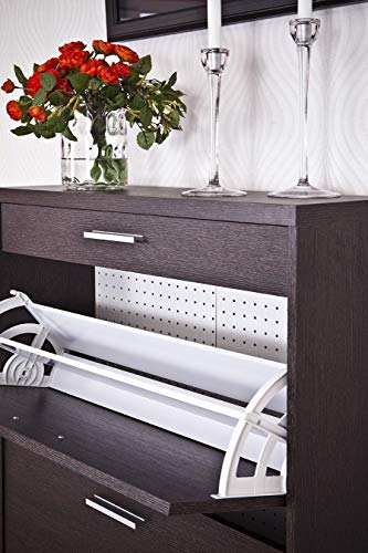 TOP KIT | Mueble Zapatero Manzanares 3ab - 80 x 130 x 25 | Wengué