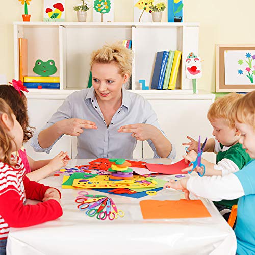 UCEC® Set de 6 Tijeras Coloridas Decorativas, Tijeras Dentadas de Diferentes Diseños para Manualidades, Ideal para Usos de Estudiantes, Profesores, para Cortar Papeles o Cartulinas